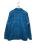 Subculture (サブカルチャー) ウールチェックオープンカラーシャツ ブルー サイズ:3：13000円