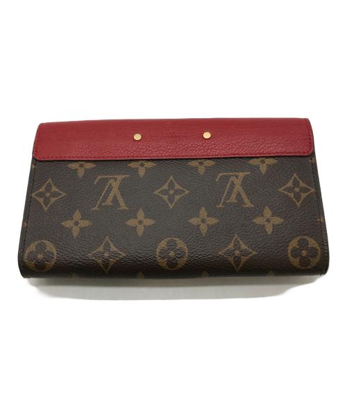 LOUIS VUITTON（ルイ ヴィトン）LOUIS VUITTON (ルイ ヴィトン) モノグラム ポルトフォイユ パラス レッド×ブラウンの古着・服飾アイテム