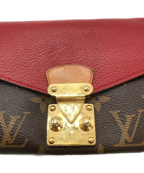 LOUIS VUITTON（ルイ ヴィトン）LOUIS VUITTON (ルイ ヴィトン) モノグラム ポルトフォイユ パラス レッド×ブラウンの古着・服飾アイテム