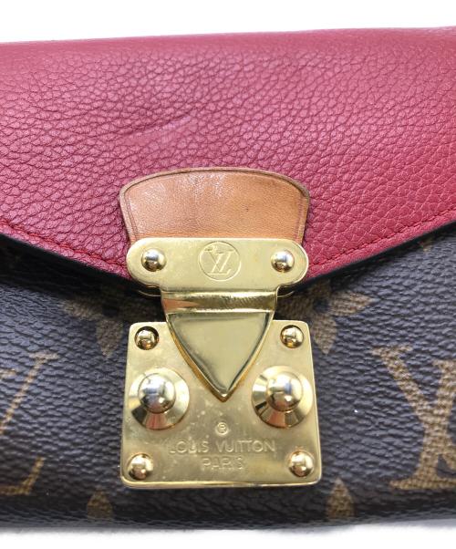 LOUIS VUITTON（ルイ ヴィトン）LOUIS VUITTON (ルイ ヴィトン) モノグラム ポルトフォイユ パラス レッド×ブラウンの古着・服飾アイテム