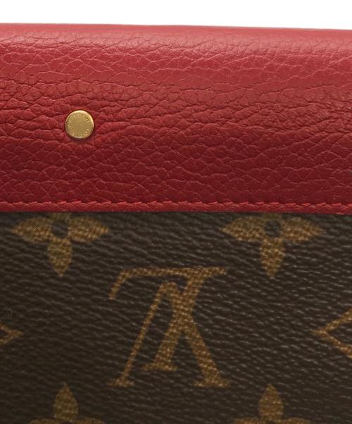 LOUIS VUITTON（ルイ ヴィトン）LOUIS VUITTON (ルイ ヴィトン) モノグラム ポルトフォイユ パラス レッド×ブラウンの古着・服飾アイテム