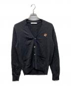 maison kitsuneメゾンキツネ）の古着「フォックスパッチカーディガン」｜グレー