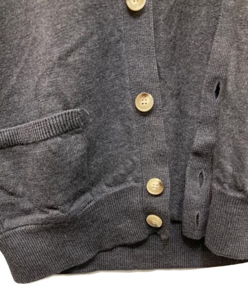 maison kitsune（メゾンキツネ）MAISON KITSUNE (メゾンキツネ) フォックスパッチカーディガン グレー サイズ:Mの古着・服飾アイテム