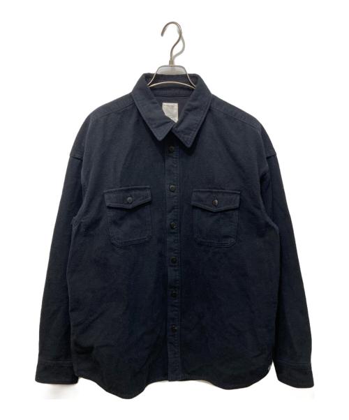 VISVIM（ビズビム）VISVIM (ビズビム) LUMBER L/S ダメージ加工シャツ ブラック サイズ:3の古着・服飾アイテム