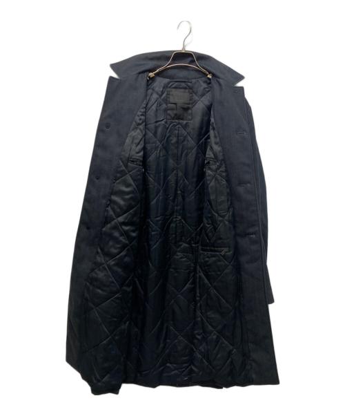 PRADA（プラダ）PRADA (プラダ) バックトライアングル デニム中綿ステンカラーコート インディゴ サイズ:48の古着・服飾アイテム