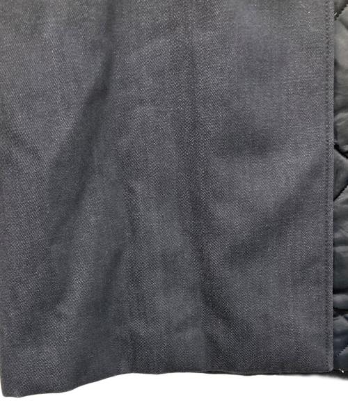 PRADA（プラダ）PRADA (プラダ) バックトライアングル デニム中綿ステンカラーコート インディゴ サイズ:48の古着・服飾アイテム