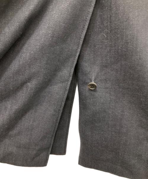 PRADA（プラダ）PRADA (プラダ) バックトライアングル デニム中綿ステンカラーコート インディゴ サイズ:48の古着・服飾アイテム