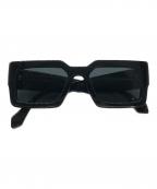 LOUIS VUITTONルイ ヴィトン）の古着「LVクラッシュ スクエアサングラス」｜ブラック