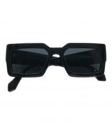 LOUIS VUITTON（ルイ ヴィトン）の古着「LVクラッシュ スクエアサングラス」｜ブラック