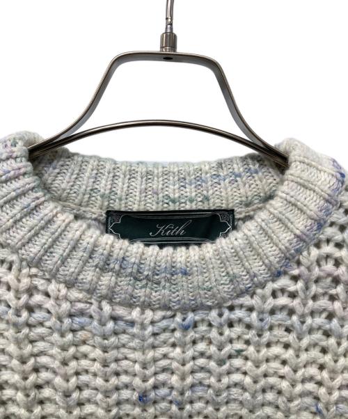 KITH（キス）KITH (キス) Skip Stitch Saratoga Crewneck ベージュ サイズ:Mの古着・服飾アイテム