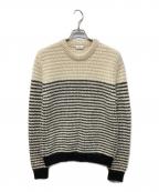 Saint Laurent Parisサンローランパリ）の古着「ボーダーニット」｜ベージュ