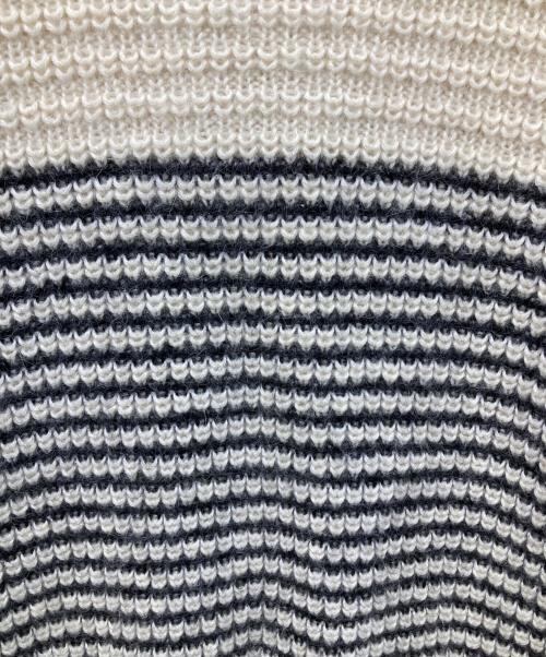 Saint Laurent Paris（サンローランパリ）Saint Laurent Paris (サンローランパリ) ボーダーニット ベージュ サイズ:Mの古着・服飾アイテム