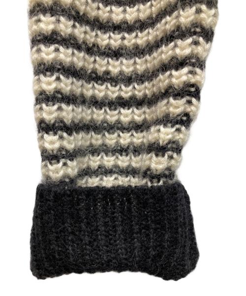 Saint Laurent Paris（サンローランパリ）Saint Laurent Paris (サンローランパリ) ボーダーニット ベージュ サイズ:Mの古着・服飾アイテム