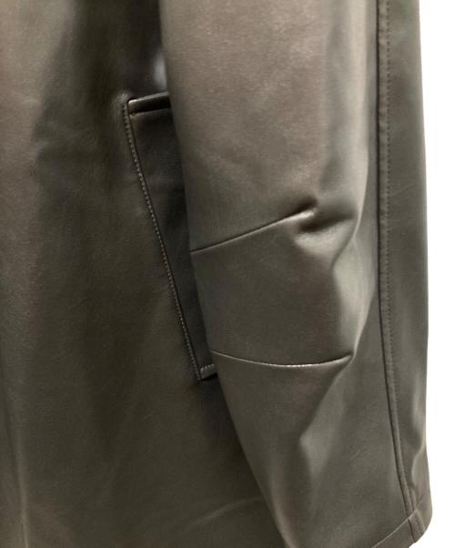 anuke（アンヌーク）anuke (アンヌーク) Ecoleather Over Jacket ブラック サイズ:38の古着・服飾アイテム