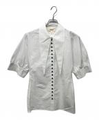 RENAISSANCE RENAISSANCEルネサンス・ルネサンス）の古着「デサインカラーシャツ」｜ホワイト
