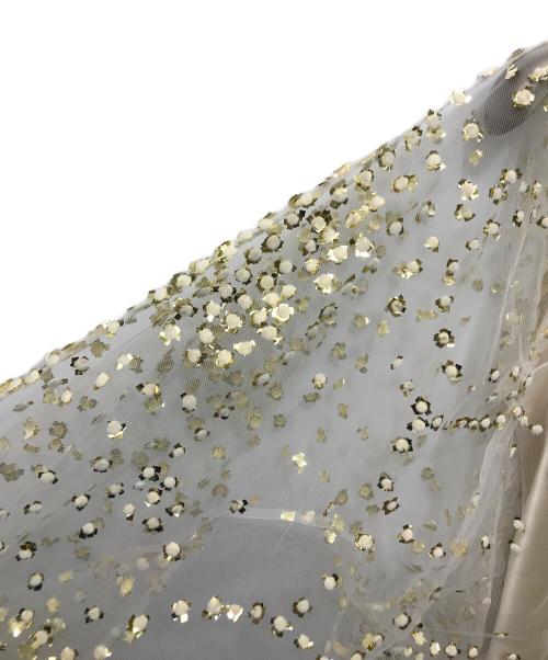 ESSENCE OF LUXURY  ESTNATION（エッセンスオブラグジュアリー エストネーション）ESSENCE OF LUXURY  ESTNATION (エッセンスオブラグジュアリー エストネーション) スパングルトップ ベージュ サイズ:FREEの古着・服飾アイテム