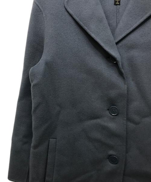 Max Mara WEEK END LINE（マックスマーラ ウイークエンドライン）MAX MARA WEEK END LINE (マックスマーラ ウイークエンドライン) Cucito A Mano ウールリバーコート ブルー サイズ:36の古着・服飾アイテム
