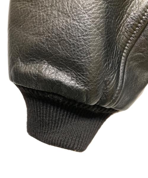 TENDERLOIN（テンダーロイン）TENDERLOIN (テンダーロイン) WTAPS (ダブルタップス) RATS (ラッツ) トリプルコラボ レザースリーブスタジャン ブラック サイズ:XLの古着・服飾アイテム