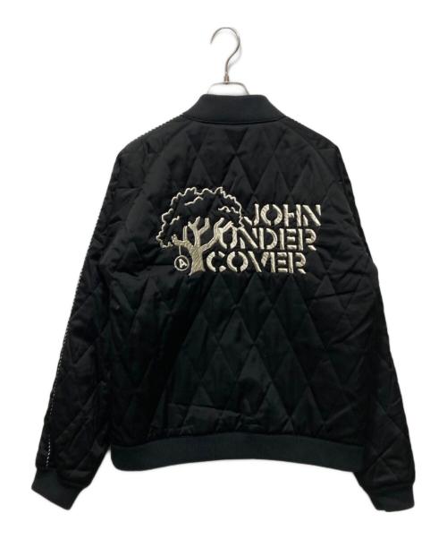 JohnUNDERCOVER（ジョンアンダーカバー）JohnUNDERCOVER (ジョンアンダーカバー) サイコ刺繍キルティングスカジャン ブラック サイズ:2の古着・服飾アイテム