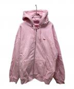 SUPREMEシュプリーム）の古着「Small Box Zip Up Hooded Sweatshirt」｜ピンク