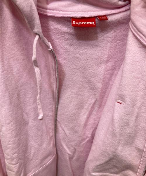 SUPREME（シュプリーム）Supreme (シュプリーム) Small Box Zip Up Hooded Sweatshirt ピンク サイズ:XLの古着・服飾アイテム