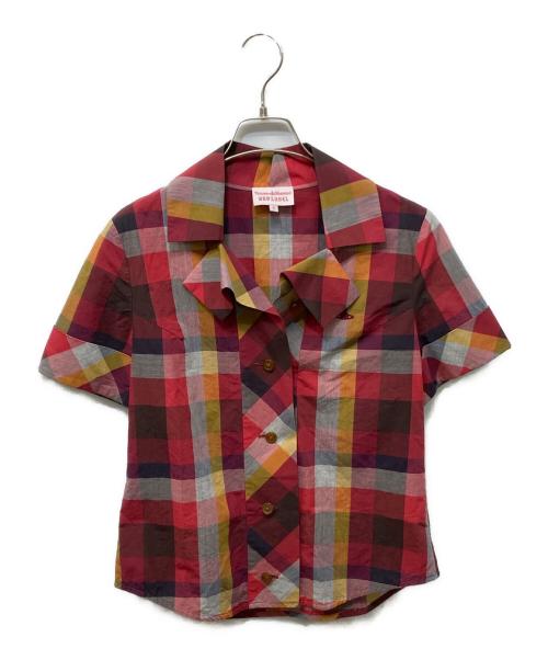 Vivienne Westwood RED LABEL（ヴィヴィアンウエストウッドレッドレーベル）Vivienne Westwood RED LABEL (ヴィヴィアンウエストウッドレッドレーベル) チェックシャツ レッド サイズ:Mの古着・服飾アイテム