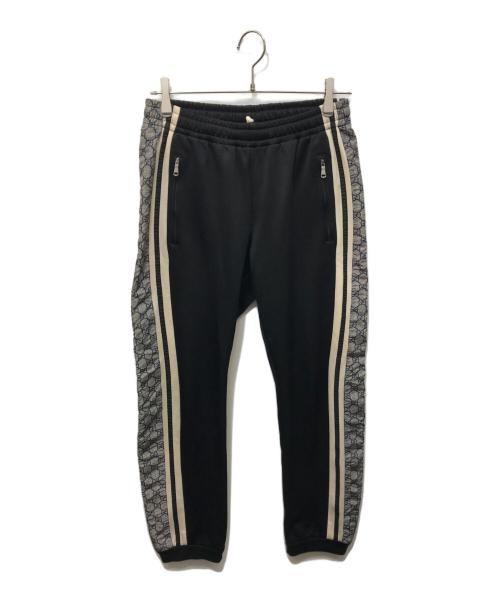 GUCCI（グッチ）GUCCI (グッチ) TECHNICAL JERSEY JOGGING PANTS ブラック×グレー サイズ:XSの古着・服飾アイテム