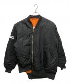 ALPHA×CDGアルファ×シーディージー）の古着「BIAS MA-1 JACKET」｜ブラック