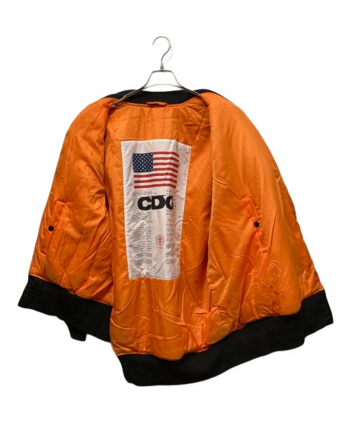 ALPHA（アルファ）ALPHA (アルファ) CDG (シーディージー) BIAS MA-1 JACKET ブラック サイズ:XLの古着・服飾アイテム