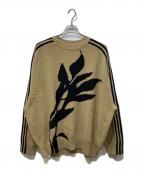 adidas×song for the muteアディダス×ソングフォーザミュート）の古着「SFTM KNIT CREW」｜ベージュ×ブラック