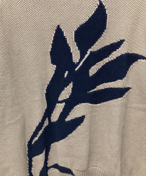 adidas（アディダス）adidas (アディダス) Song for the Mute (ソングフォーザミュート) SFTM KNIT CREW ベージュ×ブラック サイズ:Lの古着・服飾アイテム