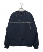 jacquemusジャックムス）の古着「ロゴ刺繍スウェット」｜ネイビー