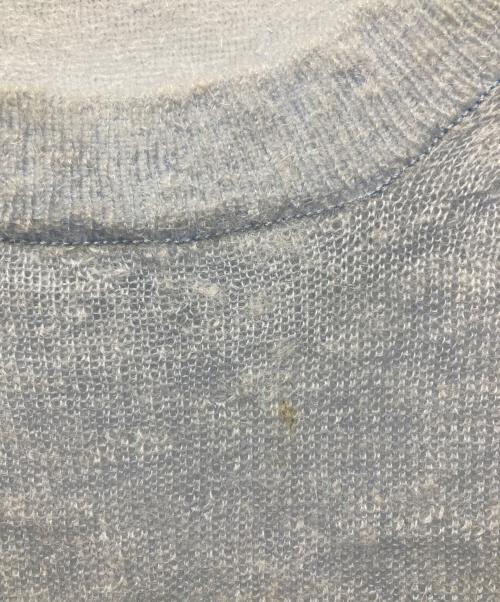 AURALEE（オーラリー）AURALEE (オーラリー) KID MOHAIR SHEER KNIT P/O ブルー サイズ:5の古着・服飾アイテム