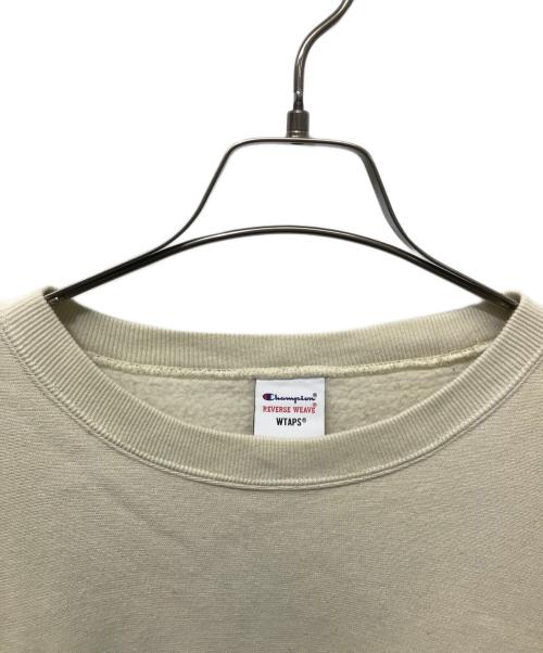 Champion（チャンピオン）Champion (チャンピオン) WTAPS (ダブルタップス) クルーネックスウェット アイボリー サイズ:Mの古着・服飾アイテム