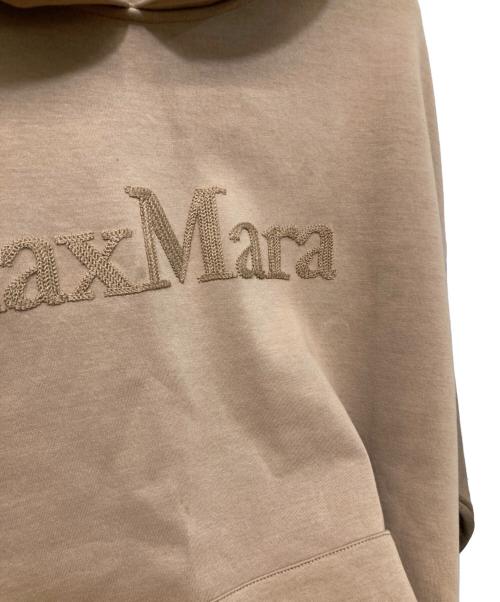 'S Max Mara（エスマックスマーラ）'S Max Mara (エスマックスマーラ) SAPORE ロゴプルオーバーパーカー ブラウン サイズ:Mの古着・服飾アイテム