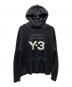 Y-3（ワイスリー）の古着「KNITTED STACKED LOGO HOODIE」｜ブラック