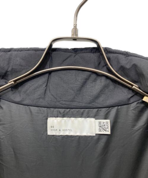SO SHOP & HOSTEL（ソーショップ＆ホステ）SO SHOP & HOSTEL (ソーショップ＆ホステ) FULL ZIP PADDING JACKET ブラック サイズ:XLの古着・服飾アイテム