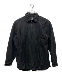 wjk（ダブルジェイケー）の古着「ハーフジップシャツ」｜ブラック