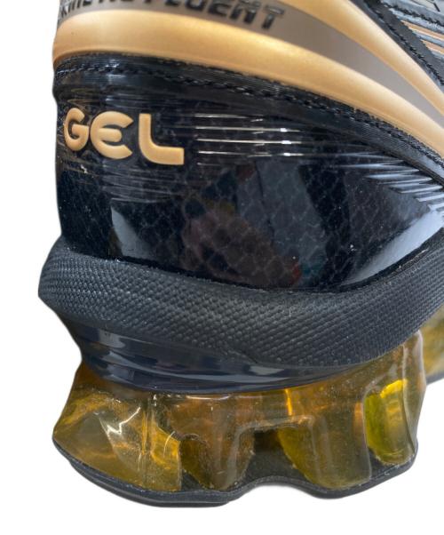 asics（アシックス）asics (アシックス) GEL-KINETIC FLUENT ブラック×ゴールド サイズ:US11/UK10の古着・服飾アイテム