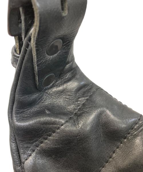 KADOYA HEAD FACTORY（カドヤ ヘッド ファクトリー）KADOYA HEAD FACTORY (カドヤ ヘッド ファクトリー) レザーボディバッグパテッド ブラックの古着・服飾アイテム