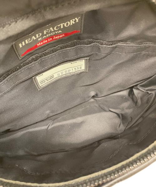 KADOYA HEAD FACTORY（カドヤ ヘッド ファクトリー）KADOYA HEAD FACTORY (カドヤ ヘッド ファクトリー) レザーボディバッグパテッド ブラックの古着・服飾アイテム