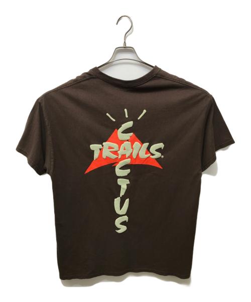Travis Scott（トラヴィススコット）TRAVIS SCOTT (トラヴィス・スコット) CACTUS TRILS ASSN T-SHIRTS ブラウン サイズ:Lの古着・服飾アイテム