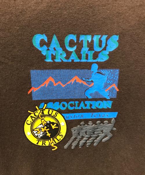 Travis Scott（トラヴィススコット）TRAVIS SCOTT (トラヴィス・スコット) CACTUS TRILS ASSN T-SHIRTS ブラウン サイズ:Lの古着・服飾アイテム