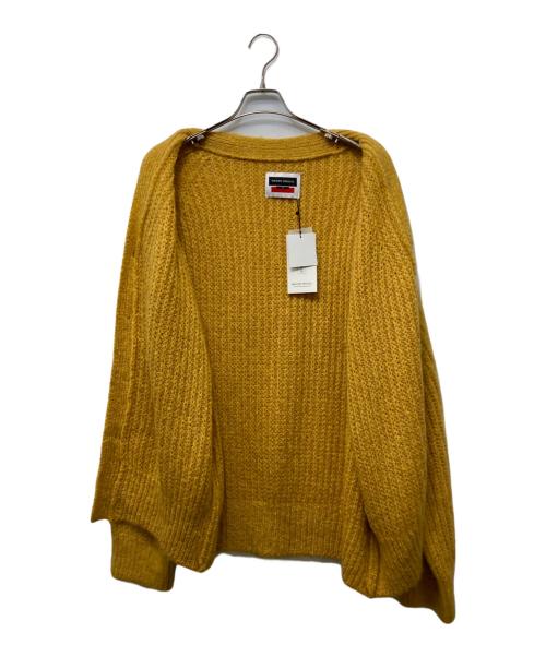 MAISON SPECIAL（メゾンスペシャル）MAISON SPECIAL (メゾンスペシャル) モヘヤプライムオーバーVネックニットカーディガン イエロー サイズ:1の古着・服飾アイテム