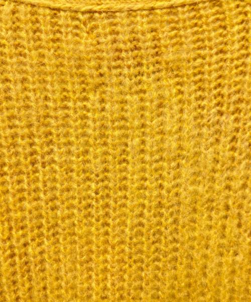 MAISON SPECIAL（メゾンスペシャル）MAISON SPECIAL (メゾンスペシャル) モヘヤプライムオーバーVネックニットカーディガン イエロー サイズ:1の古着・服飾アイテム