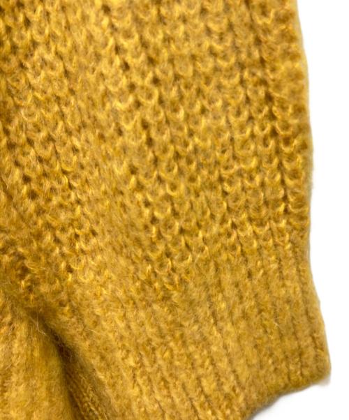 MAISON SPECIAL（メゾンスペシャル）MAISON SPECIAL (メゾンスペシャル) モヘヤプライムオーバーVネックニットカーディガン イエロー サイズ:1の古着・服飾アイテム