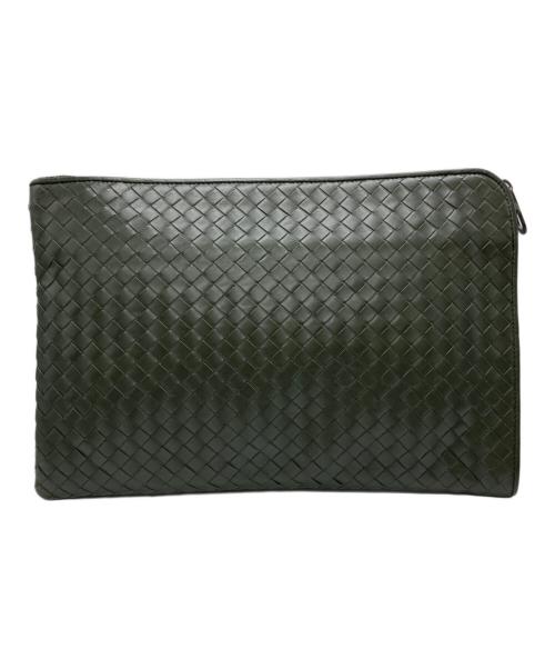BOTTEGA VENETA（ボッテガベネタ）BOTTEGA VENETA (ボッテガベネタ) イントレチャートドキュメントケース オリーブの古着・服飾アイテム