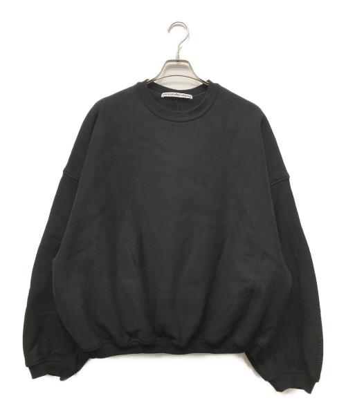 ALEXANDER WANG（アレキサンダー・ワン）ALEXANDER WANG (アレキサンダー・ワン) オーバーサイズクルーネックスウェット ブラック サイズ:Mの古着・服飾アイテム
