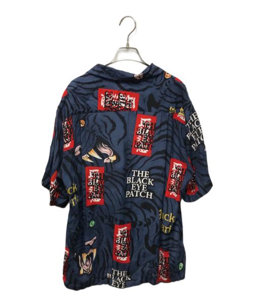 THE BLACK EYE PATCH（ブラックアイパッチ）THE BLACK EYE PATCH (ブラックアイパッチ) WACKO MARIA (ワコマリア) HAWAIIAN SHIRT S/S ネイビー サイズ:Lの古着・服飾アイテム