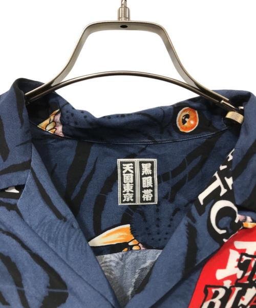 THE BLACK EYE PATCH（ブラックアイパッチ）THE BLACK EYE PATCH (ブラックアイパッチ) WACKO MARIA (ワコマリア) HAWAIIAN SHIRT S/S ネイビー サイズ:Lの古着・服飾アイテム